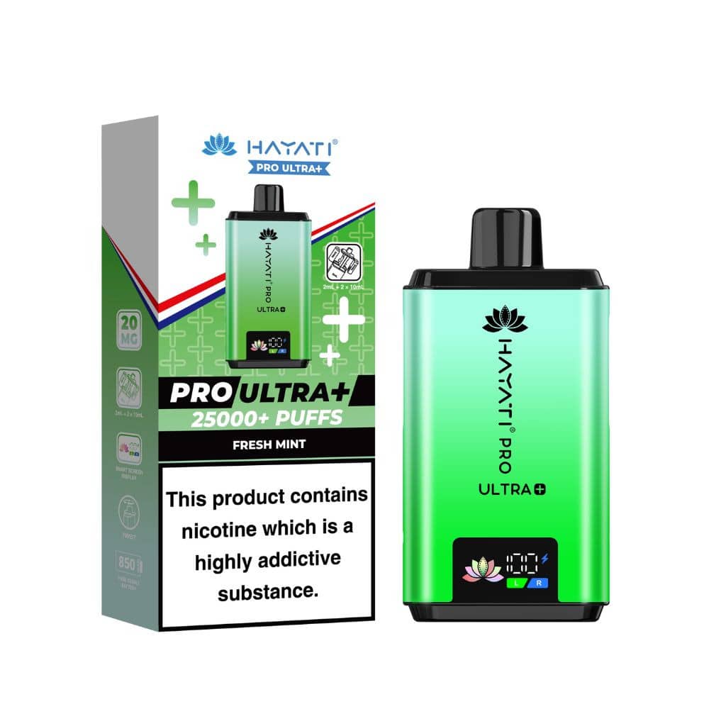 Hayati Pro Ultra Plus 25k Prefilled Vape Kit Fresh Mint
