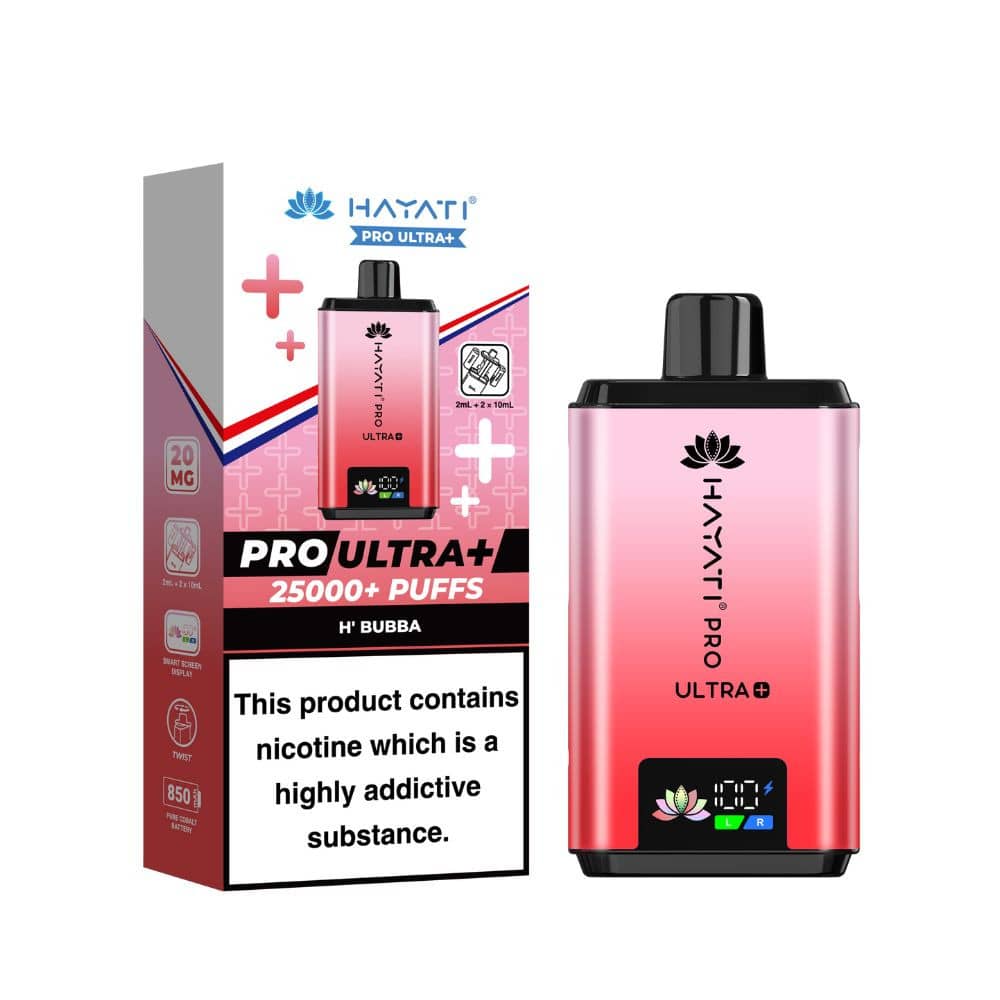 Hayati Pro Ultra Plus 25k Prefilled Vape Kit H'Bubba