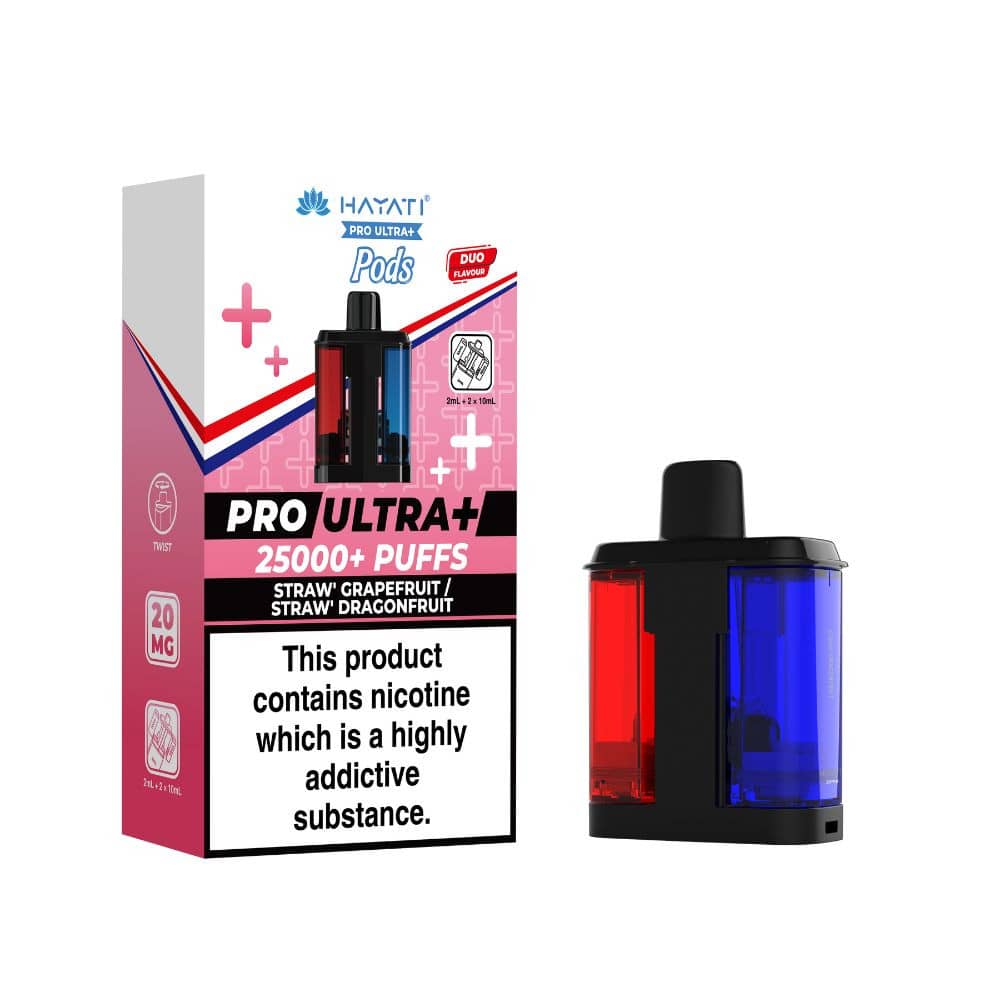 Hayati Pro Ultra Plus 25K Pods Strawberry Grapefruit / Strawberry Dragonfruit