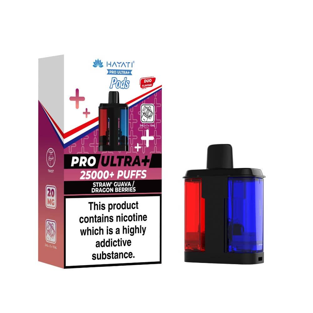 Hayati Pro Ultra Plus 25K Pods Strawberry Guava Dragon Berries
