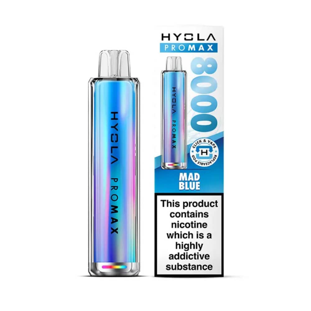 Hyola Pro Max 8000 Prefilled Vape Kit Mad Blue