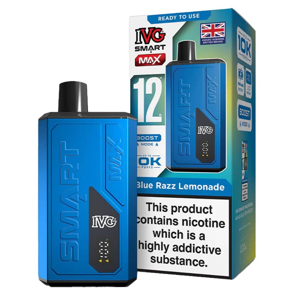 IVG Smart Max 10k Prefilled Vape Kit Blue Razz Lemonade