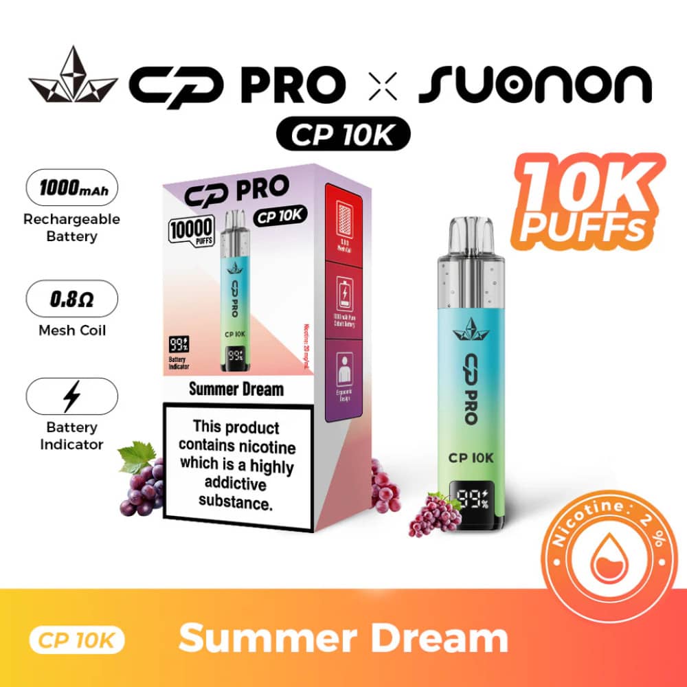 Crystal Pro CP 10k Prefilled Pod Vape Kit Summer Dream