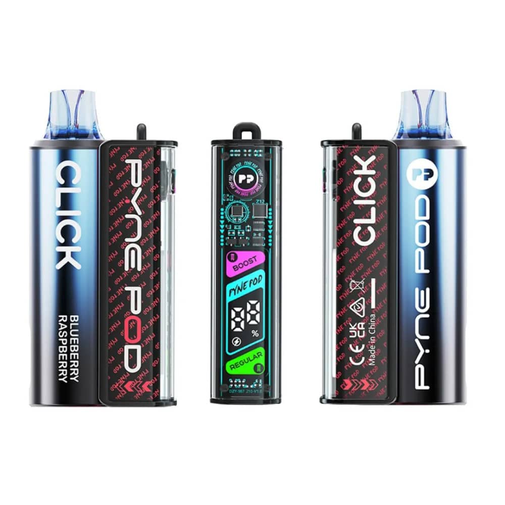 Pyne Pod Click 10k Prefilled Vape Kit Blueberry Raspberry
