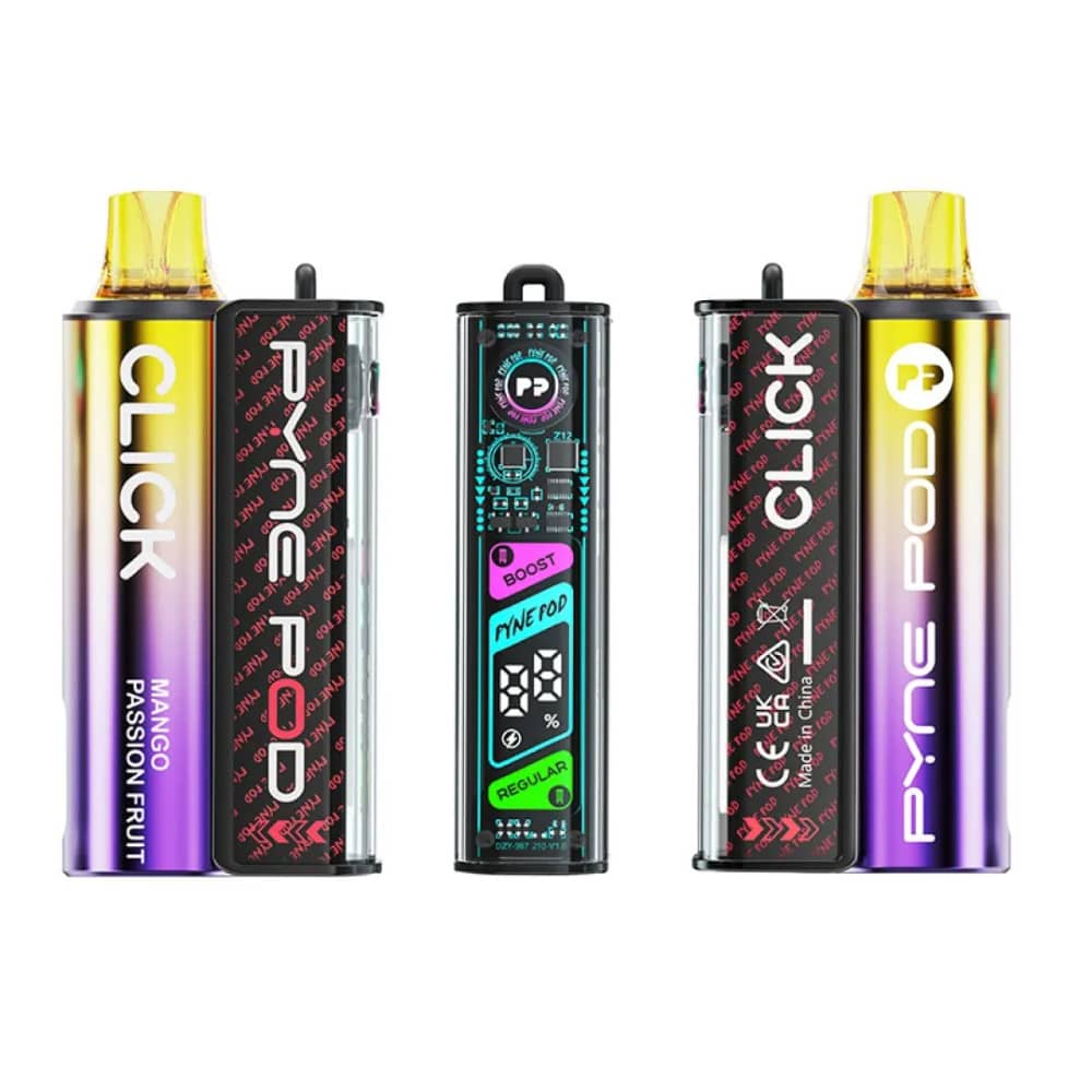 Pyne Pod Click 10k Prefilled Vape Kit Mango Passion Fruit