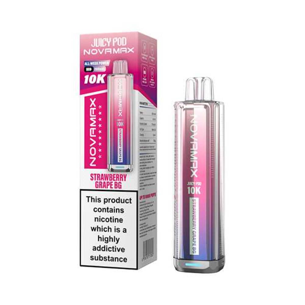 Juicypod Novamax 10k Strawberry Grape BG