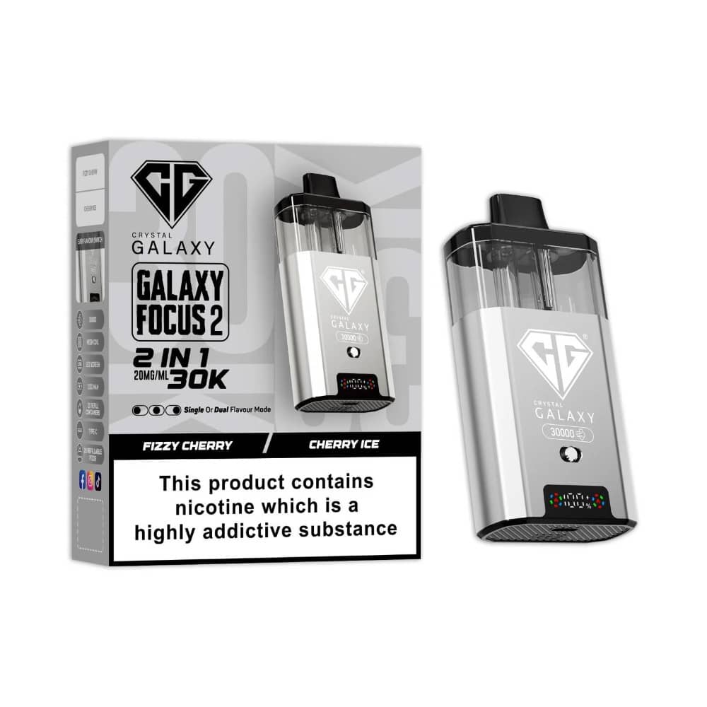 Crystal Galaxy 30k Focus 2 Prefilled Vape Kit Fizzy Cherry/Cherry Ice