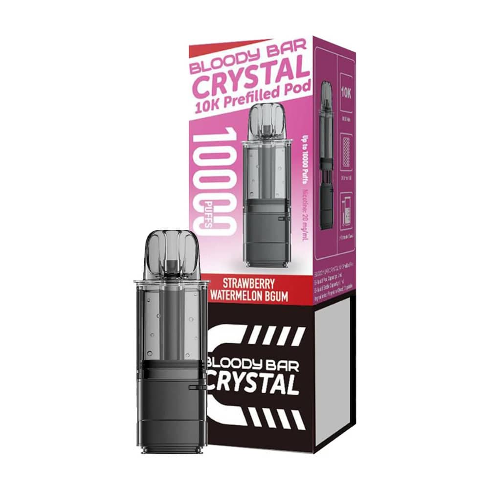 Bloody Bar Crystal 10k Pods Strawberry Watermelon Bubble Gum