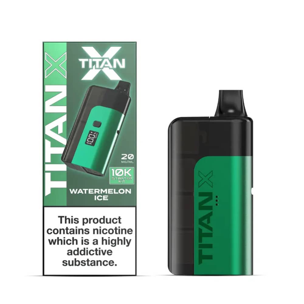 Titan X 10K Prefilled Pod Vape Kit Watermelon Ice