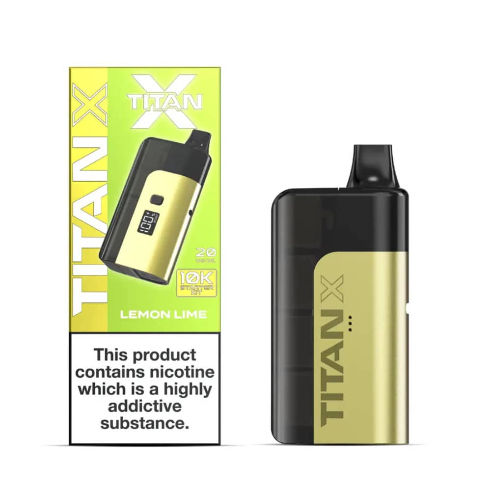 Titan X 10K Prefilled Pod Vape Kit Lemon Lime