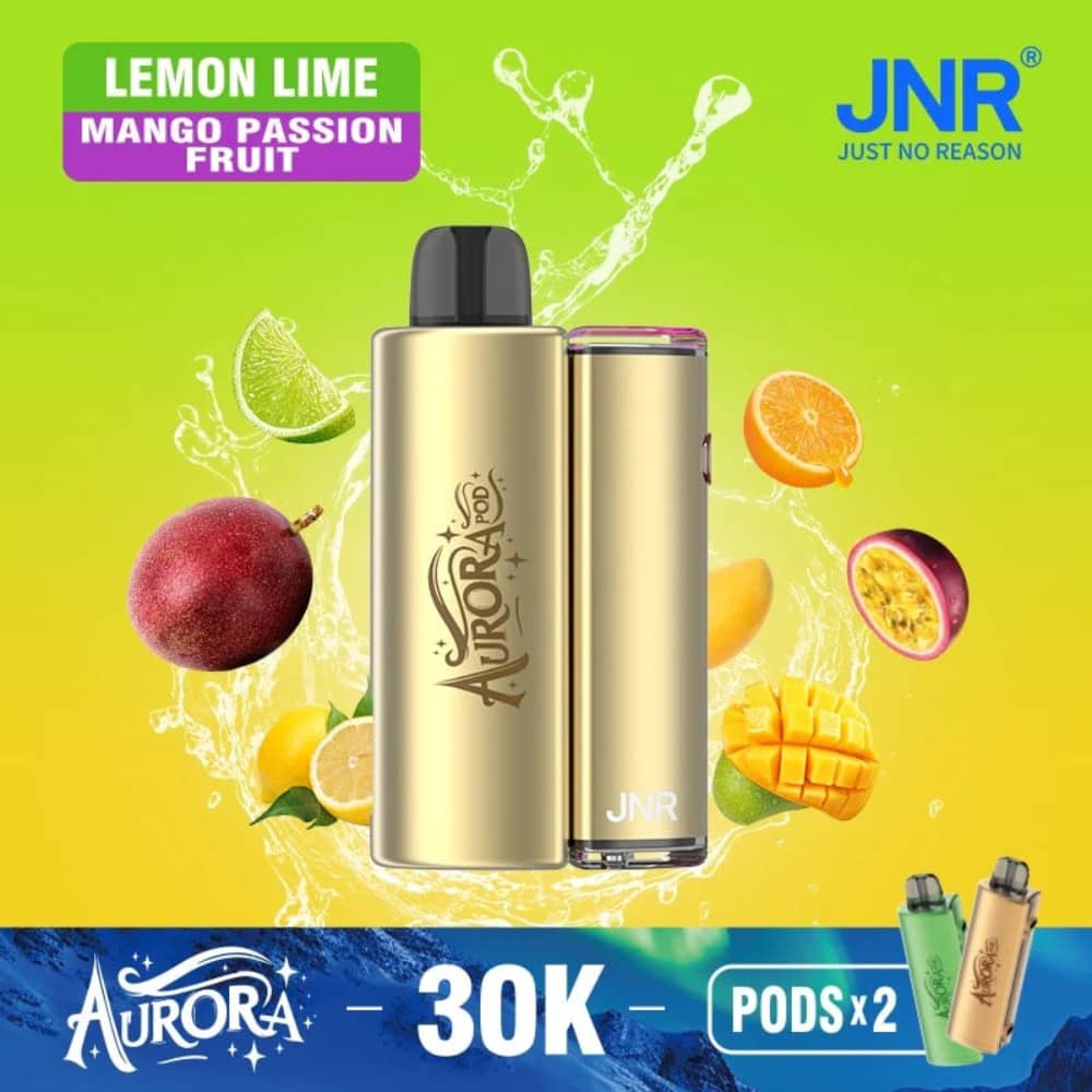 JNR Aurora 30k Prefilled Vape Kit Lemon Lime / Mango Passionfruit