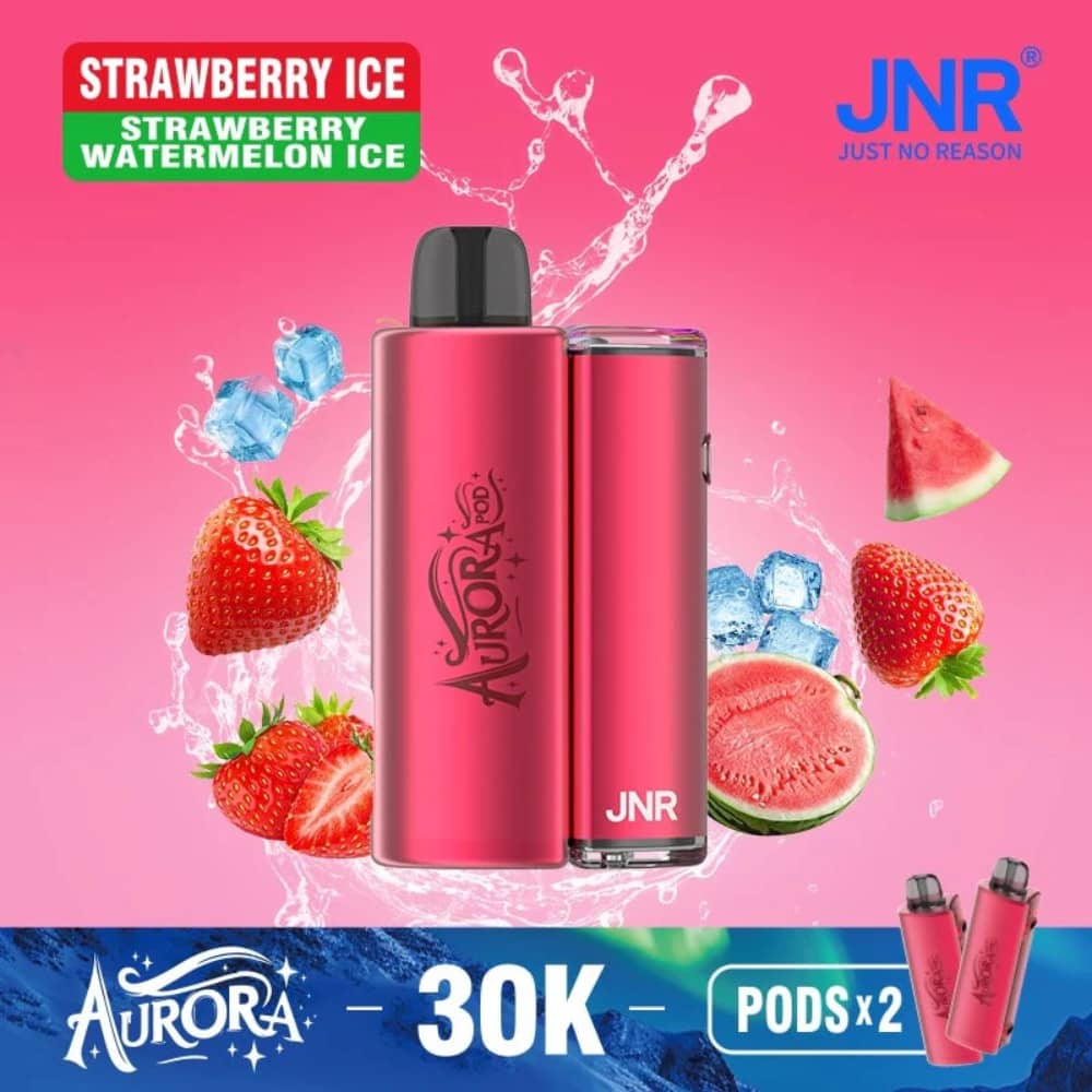 JNR Aurora 30k Prefilled Vape Kit Strawberry Ice / Strawberry Watermelon Ice