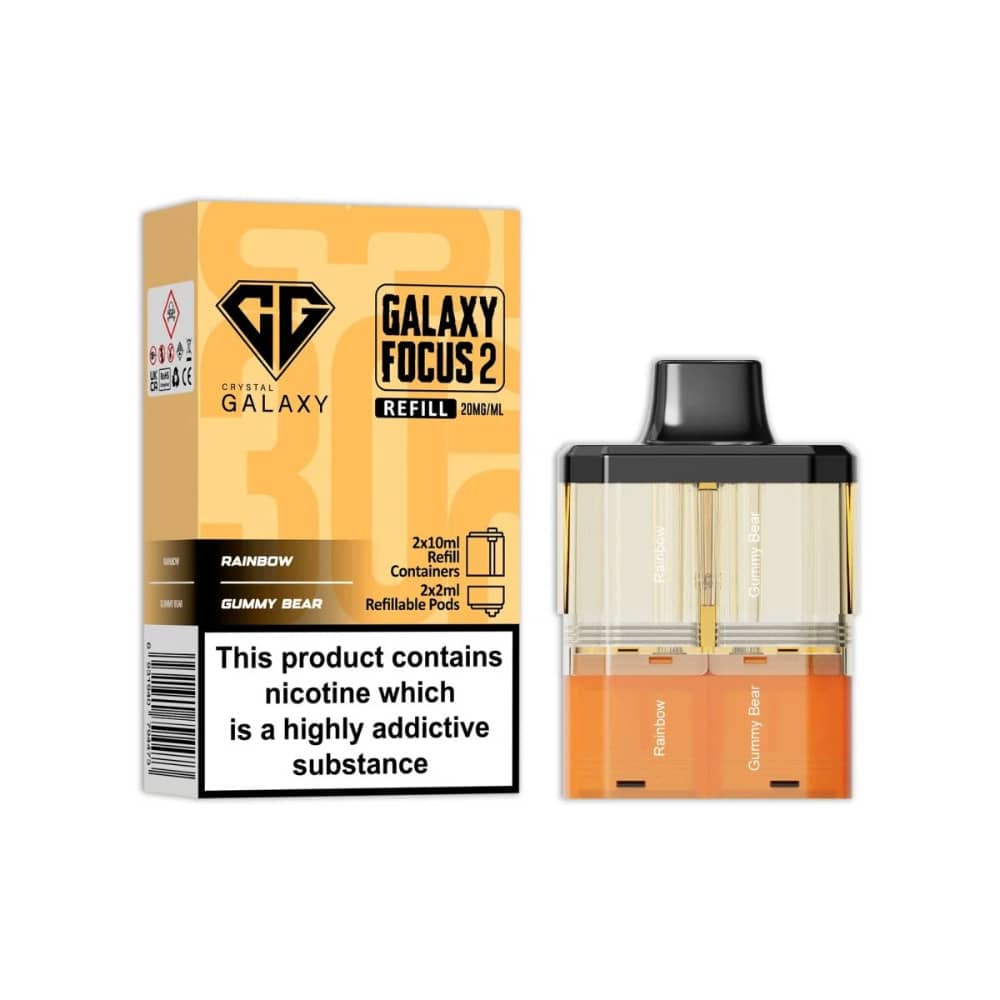 Crystal Galaxy 30k Focus 2 Pods Rainbow / Gummy Bear