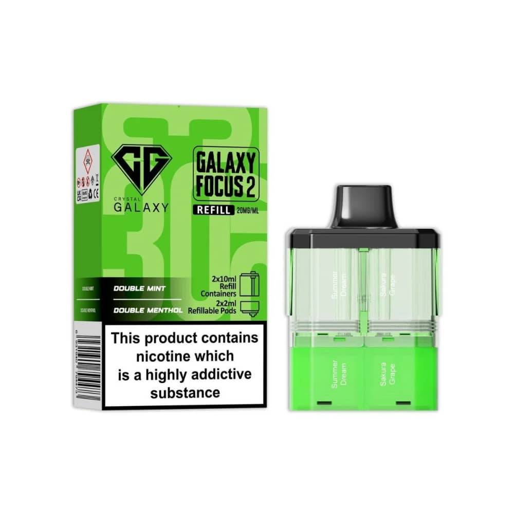Crystal Galaxy 30k Focus 2 Pods Double Mint / Double Menthol