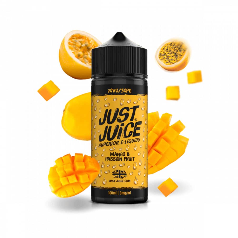 Just Juice 100ml E-Liquids Mango & Passion Fruit