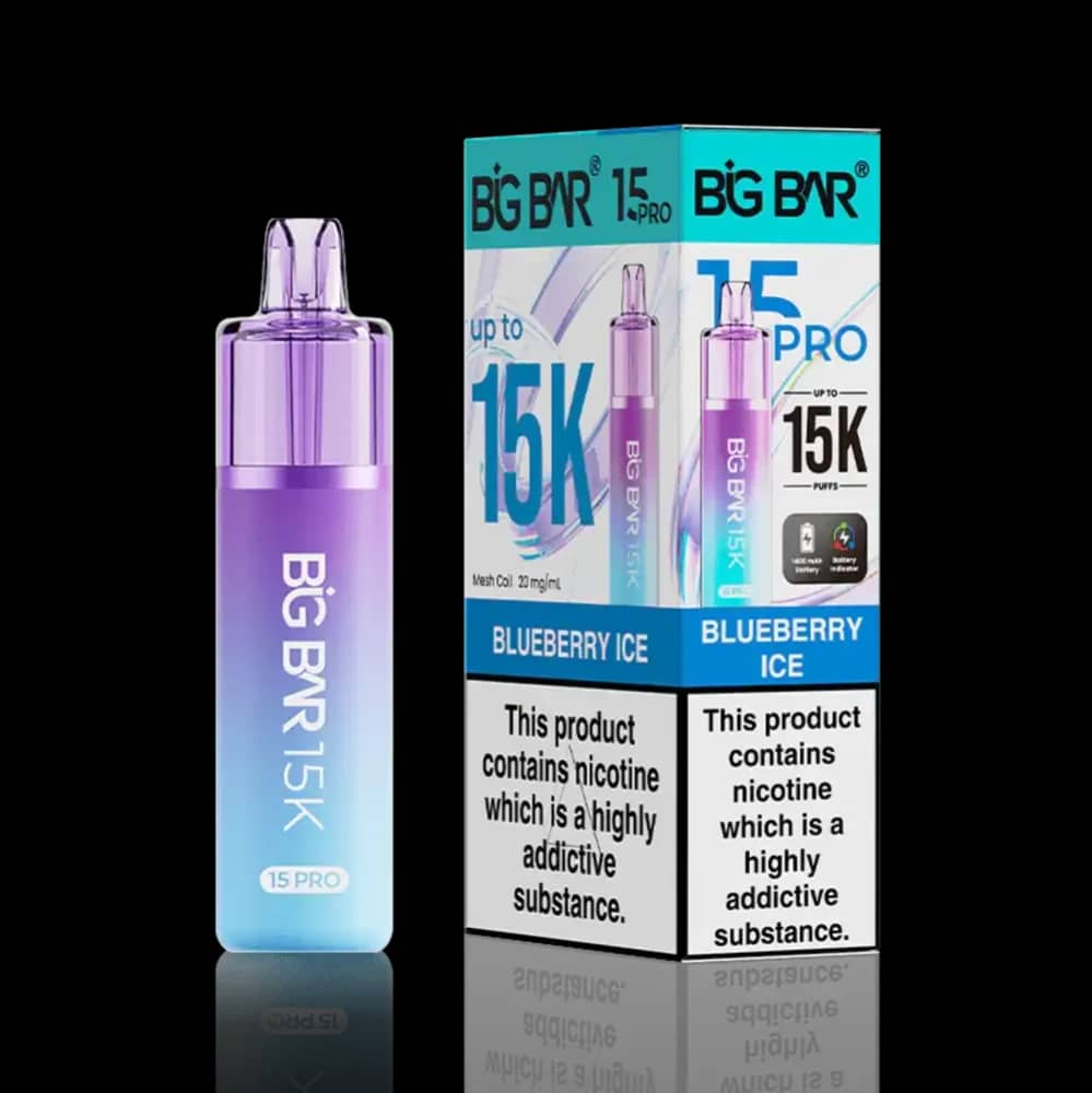 Big Bar Pro 15k Prefilled Vape Kit Blueberry Ice