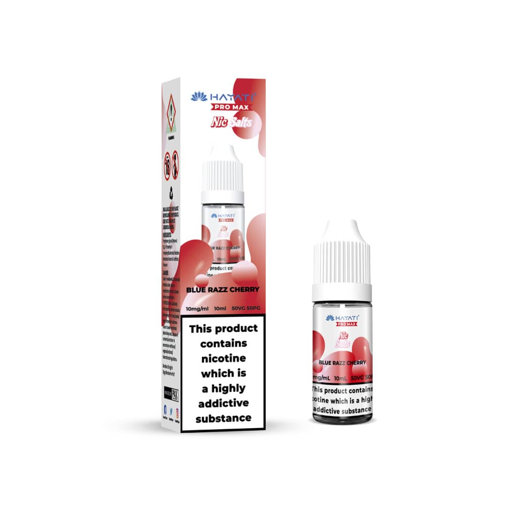 Hayati Pro Max Nic Salts E-Liquids 10ml Blue Razz Cherry 10mg