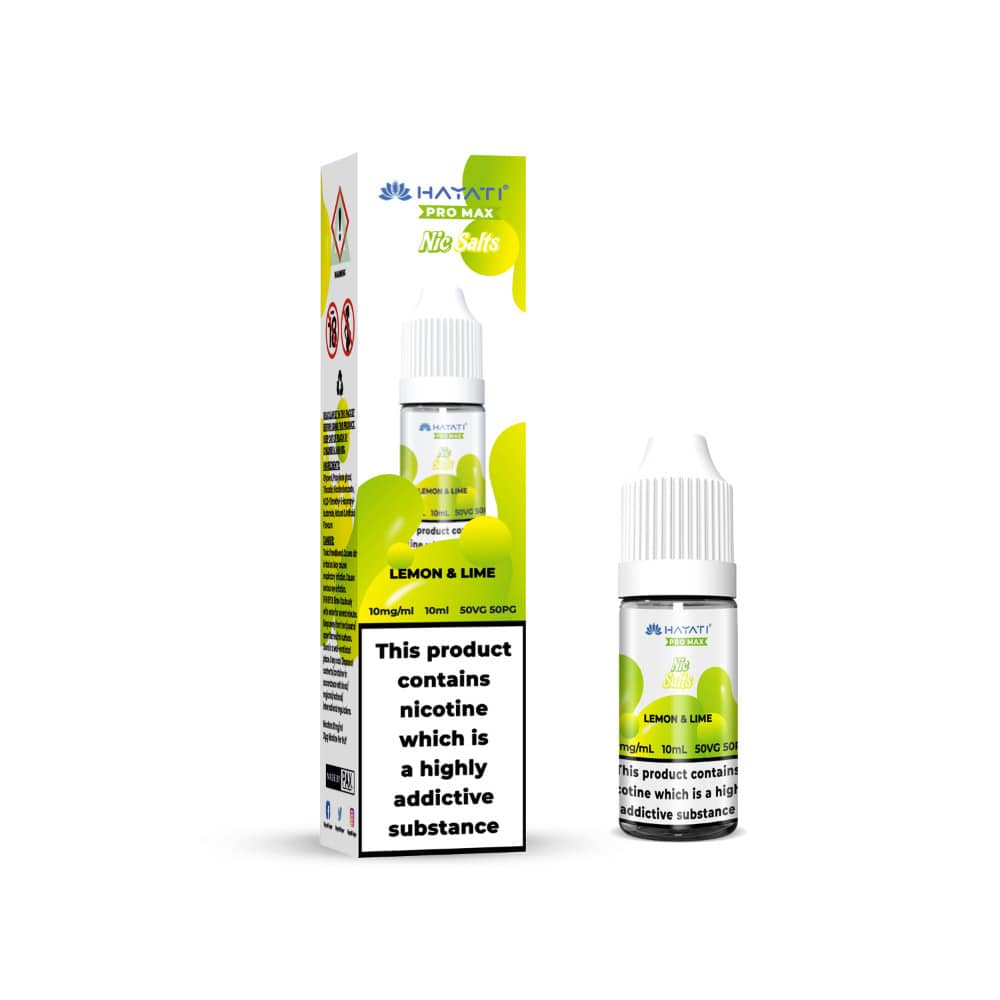 Hayati Pro Max Nic Salts E-Liquids 10ml Lemon Lime 10mg
