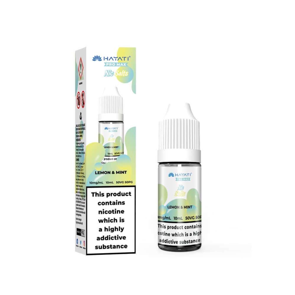 Hayati Pro Max Nic Salts E-Liquids 10ml Lemon & Mint 20mg