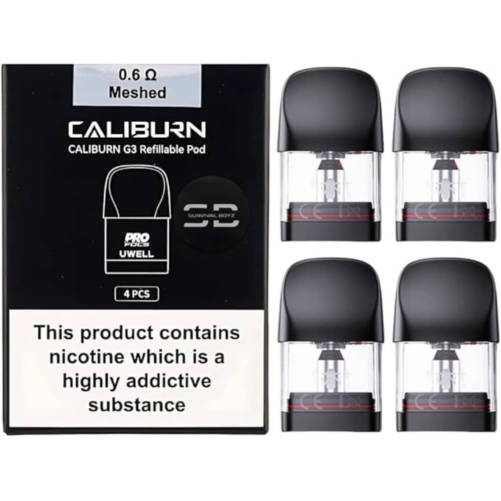 Uwell Caliburn G3 Replacement Pods 4 Packs 0.6ohm