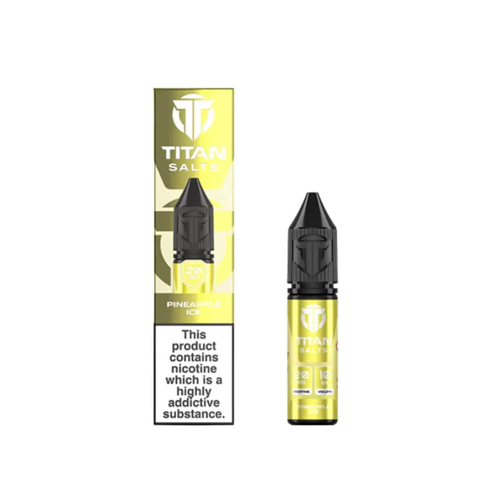 Titan Nic Salts e liquids 10ml Pineapple Ice 20mg
