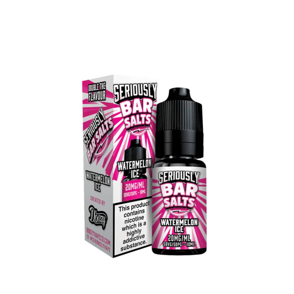 Doozy Seriously Bar Salts 10ml e liquids 10ml Watermelon Ice 10mg