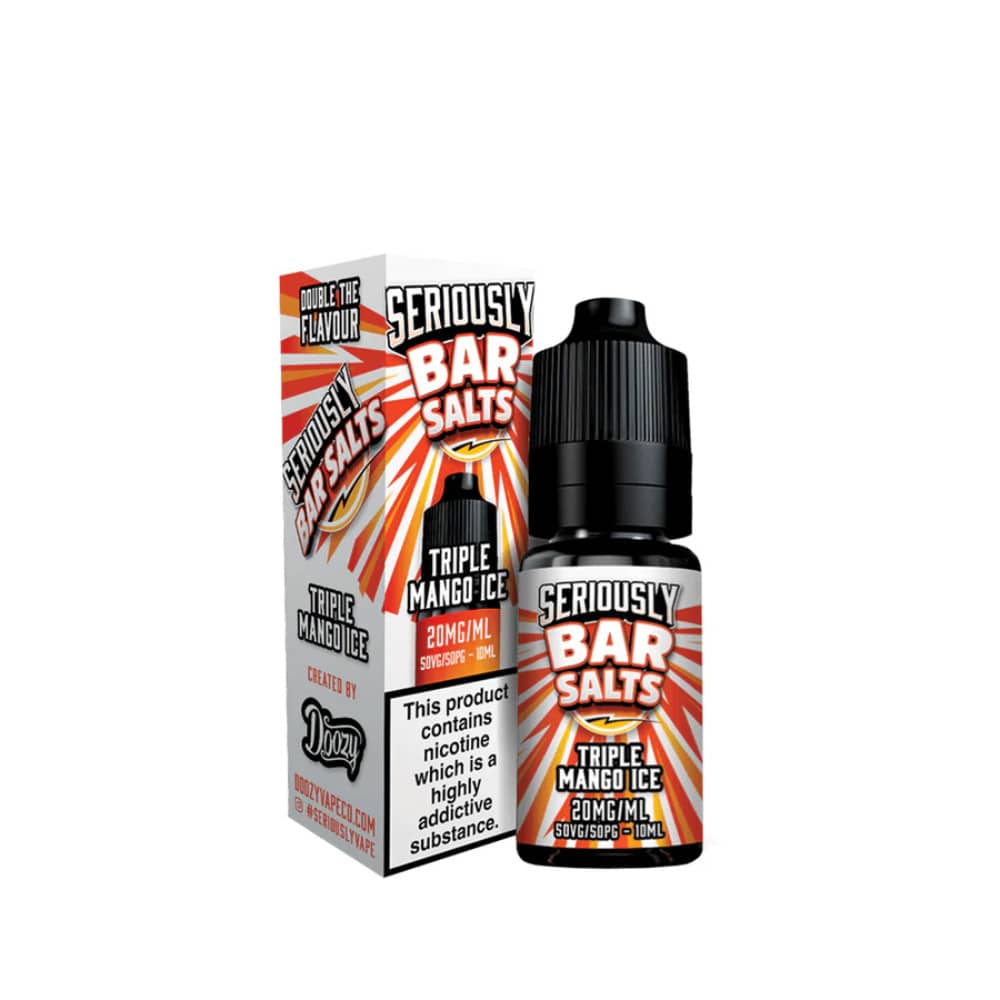 Doozy Seriously Bar Salts 10ml e liquids 10ml Triple Mango Ice 10mg