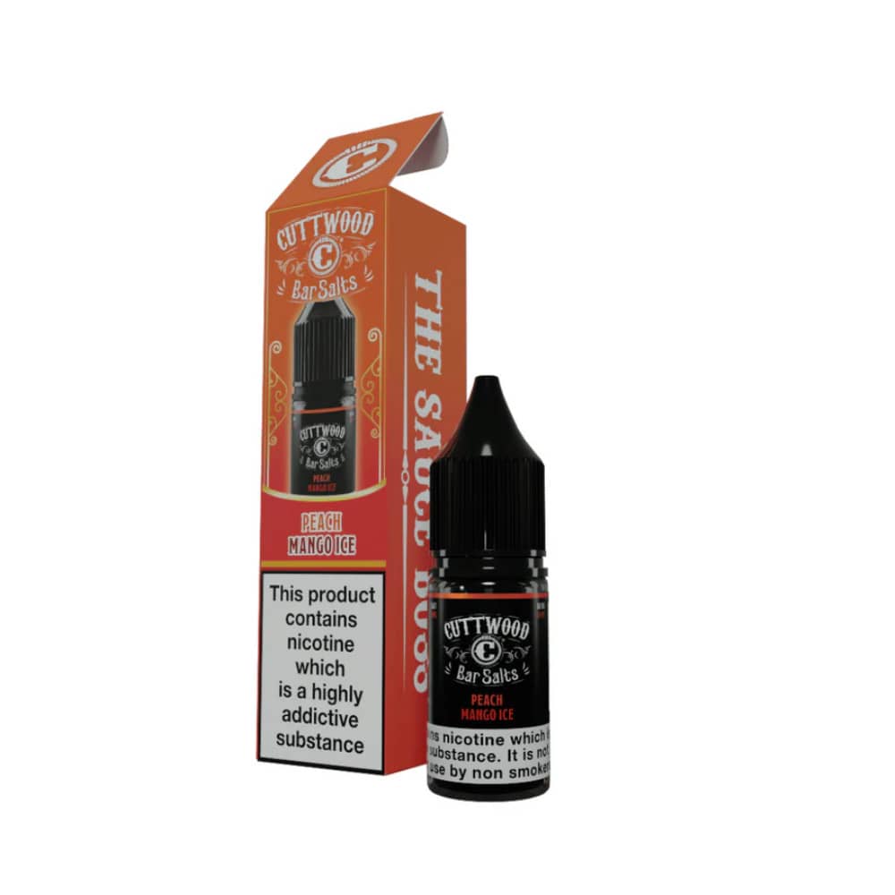 Cuttwood Bar Salt Nic Salts e liquids 10ml Peach Mango Ice 10mg
