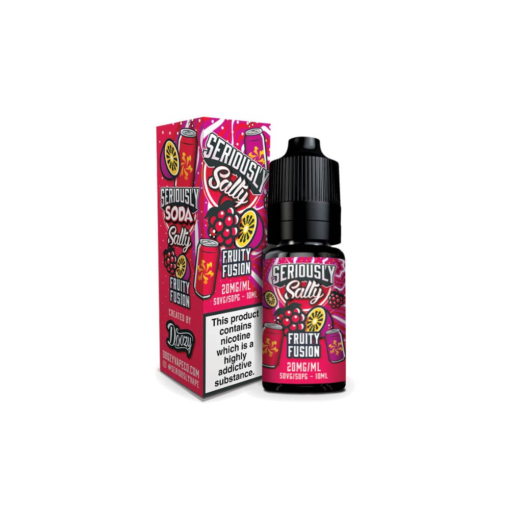 Doozy Serious Soda Nic Salts e liquids 10ml Fruity Fusion 10mg