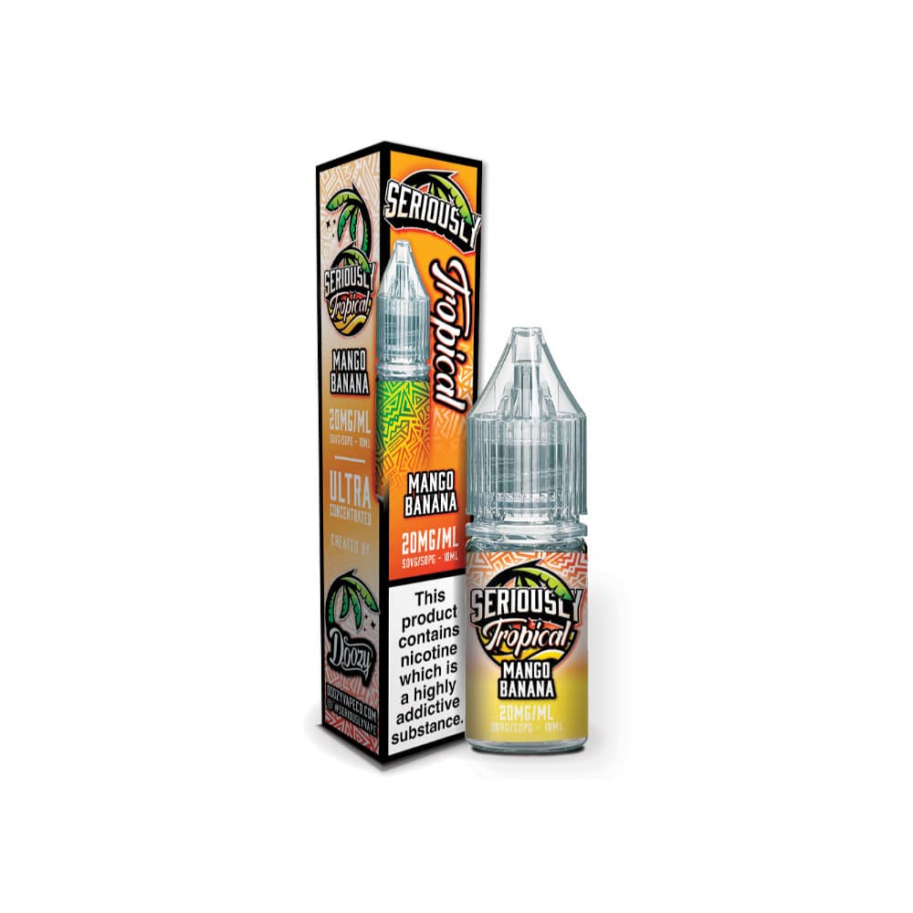 Doozy Serious Tropical Nic Salts e liquids 10ml Mango Banana 10mg