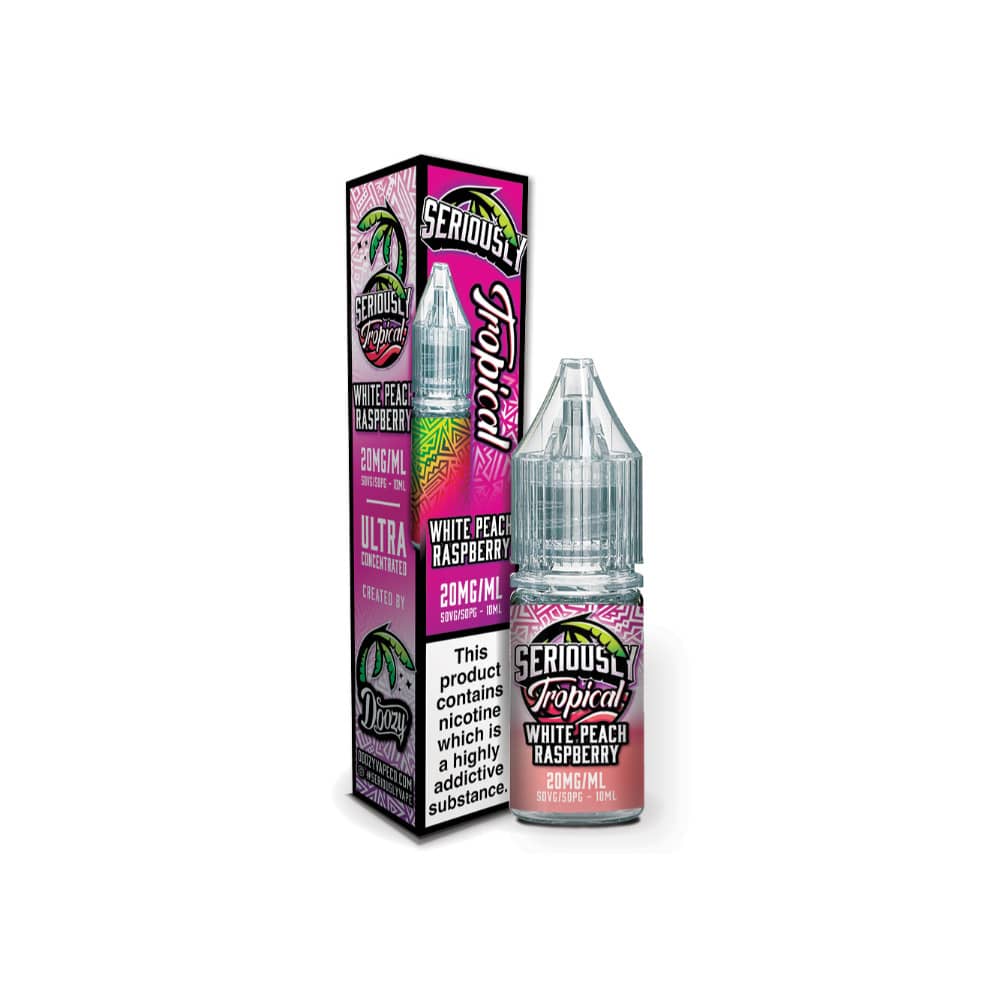 Doozy Serious Tropical Nic Salts e liquids 10ml White Peach Raspberry 20mg