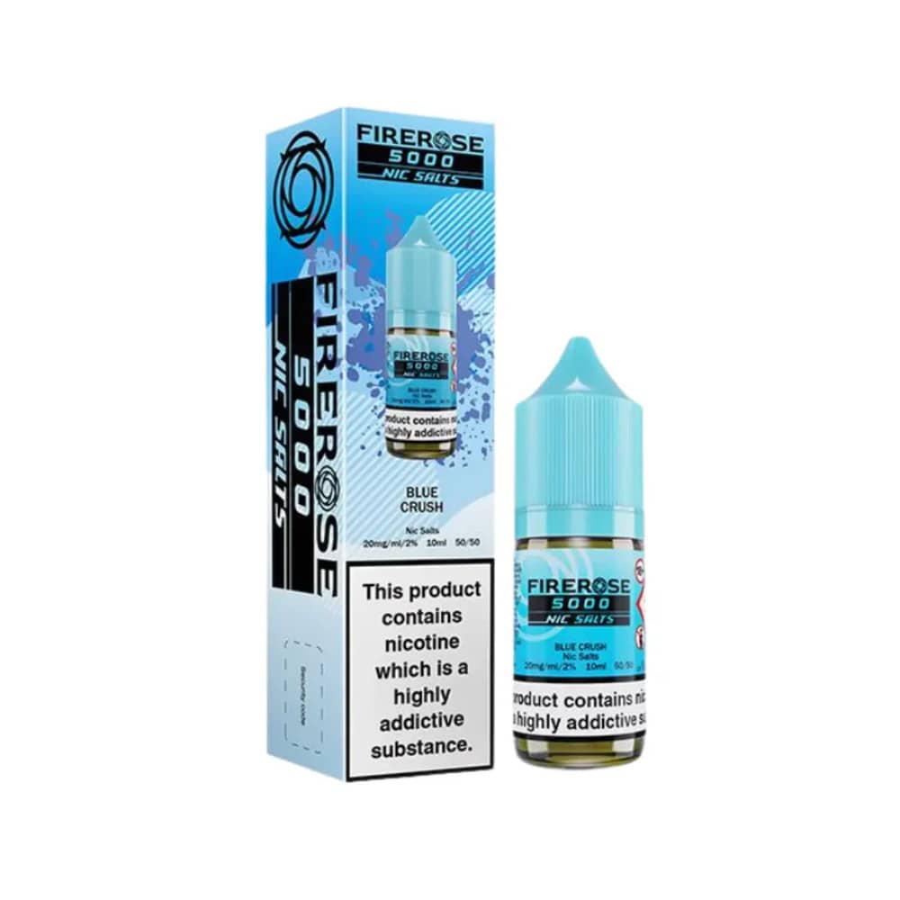Firerose 5000 Nic Salts e liquids 10ml Blue Crush 10mg