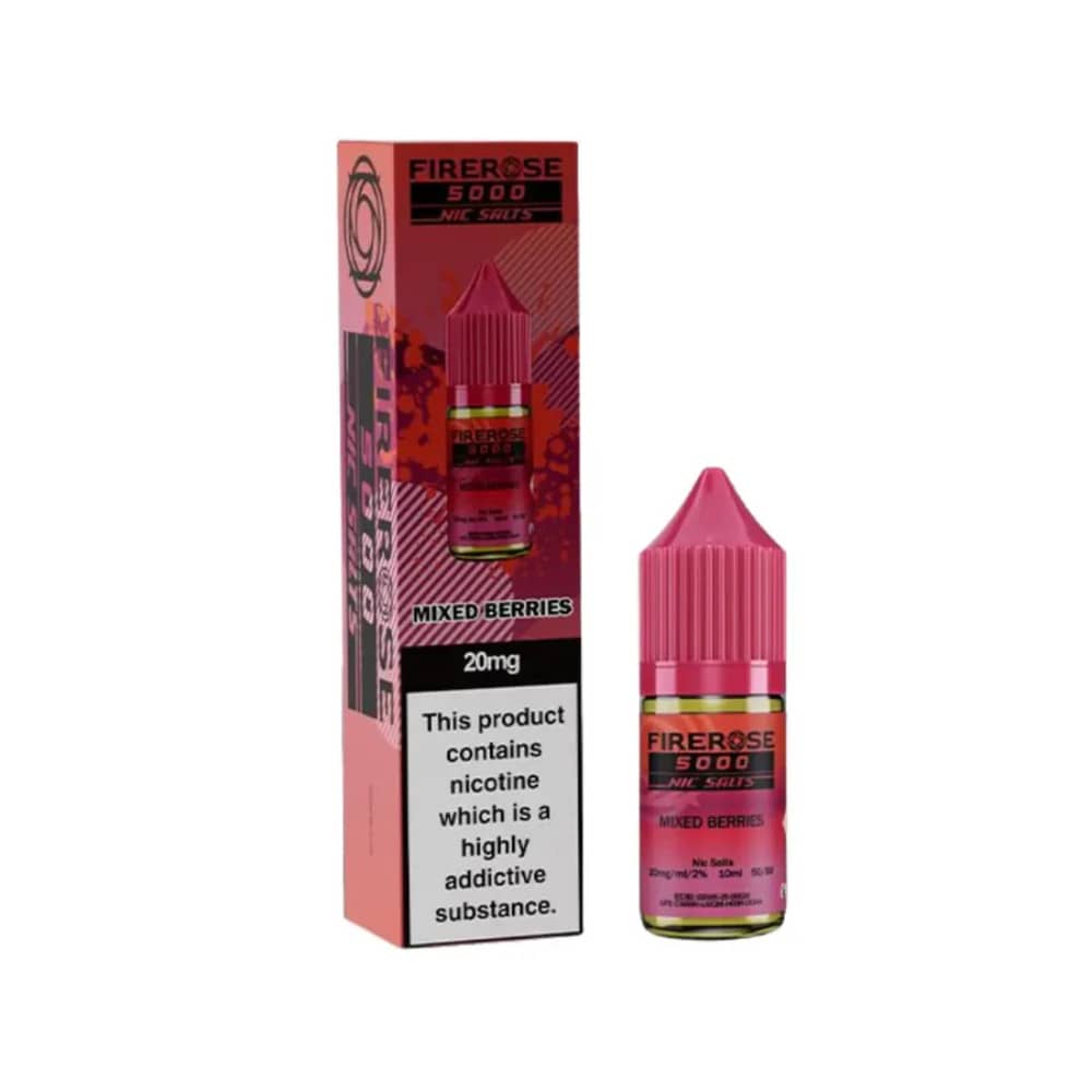 Firerose 5000 Nic Salts e liquids 10ml Mixed Berries 10mg