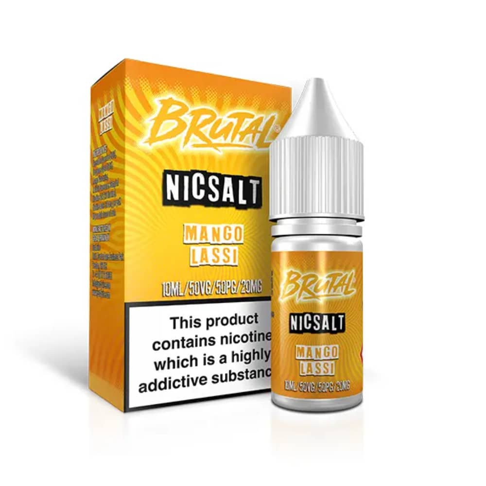 Just Juice Brutal Nic Salts e liquids 10ml Drinks Mango Lassi 20mg