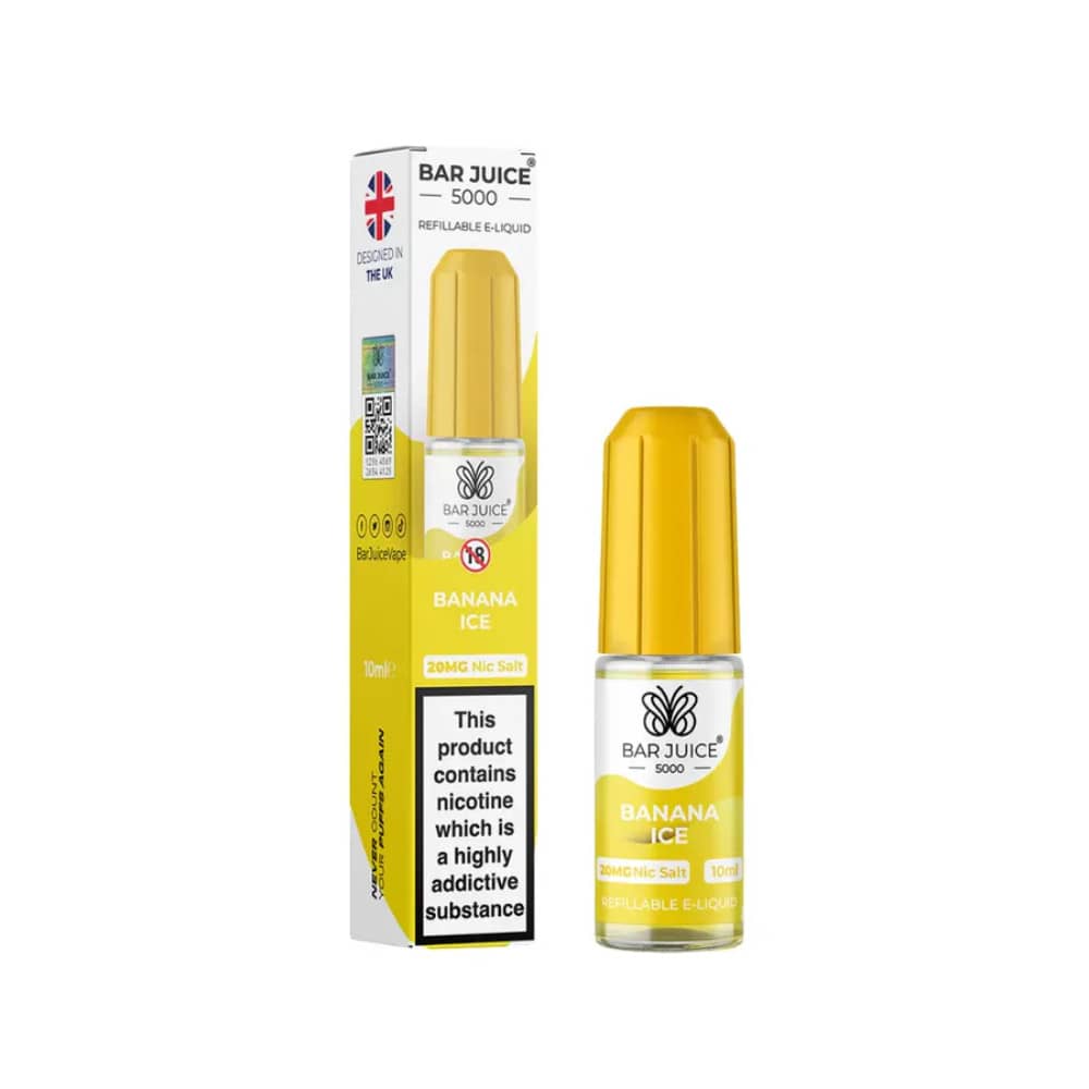 Bar Juice Nic Salts E-Liquids 10ml Banana Ice 10mg