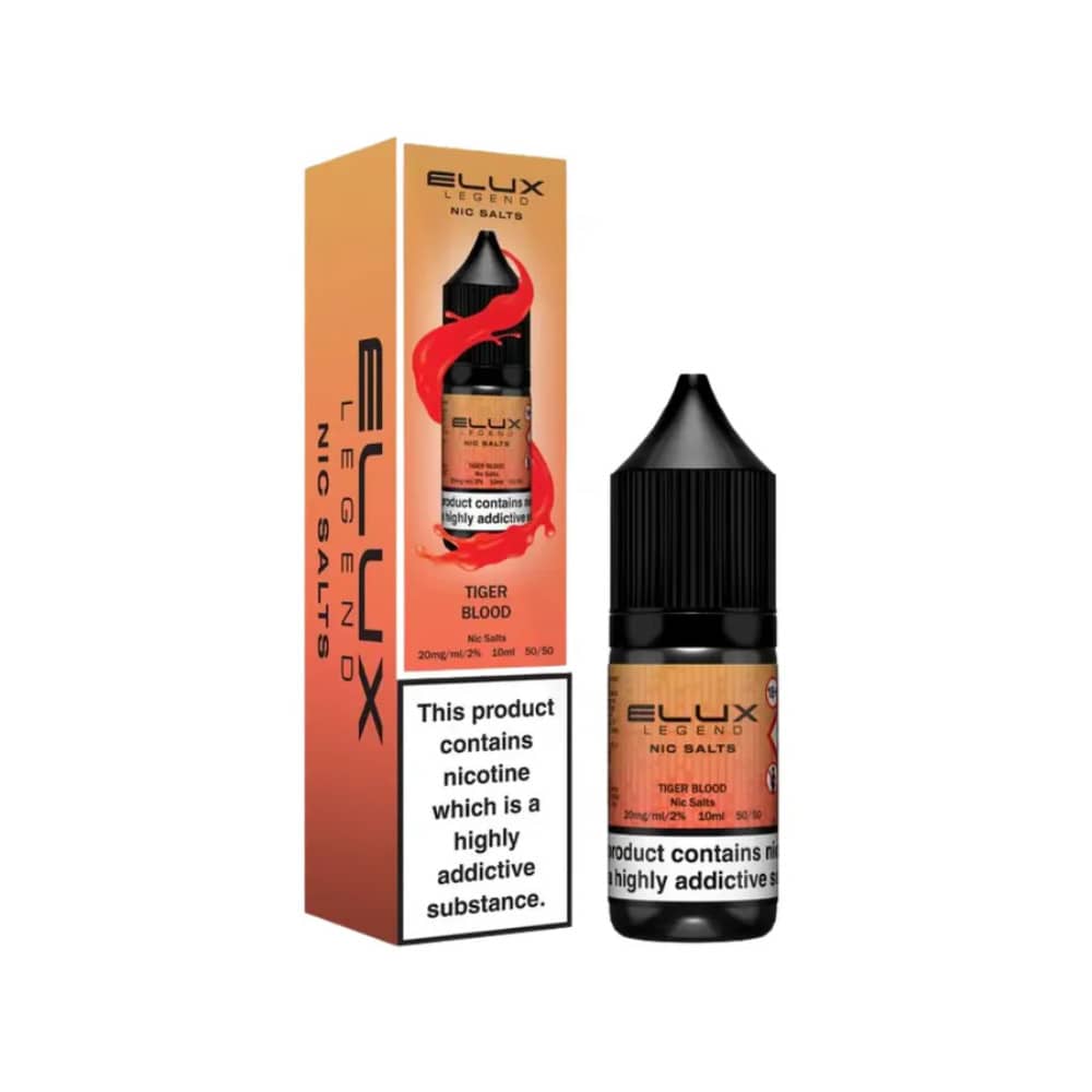 Elux Legend Nic Salts E-Liquids 10ml Tiger Blood 20mg