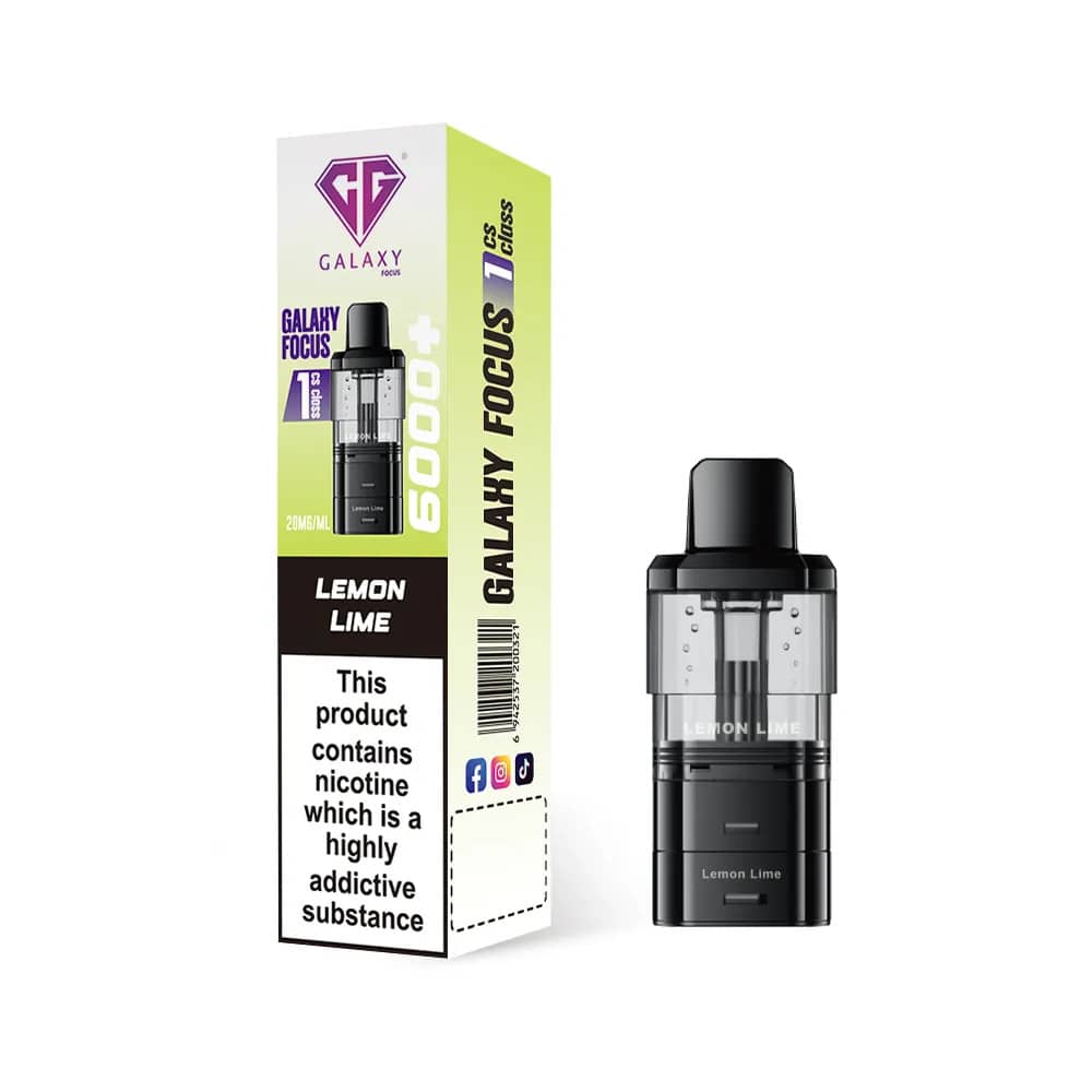 Crystal Galaxy Focus 6k Refill Pods Lemon Lime
