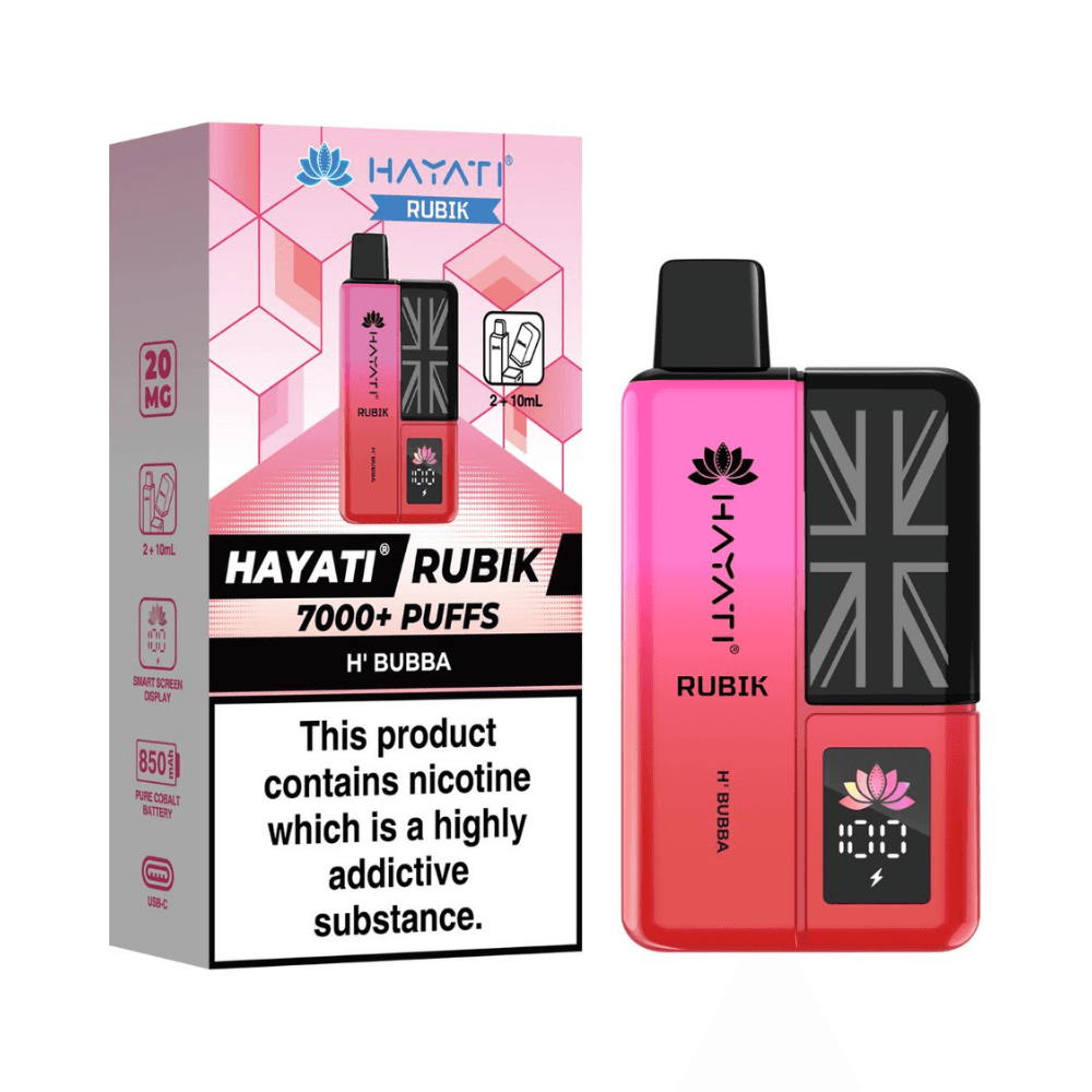 Hayati Rubik 7000 Prefilled Vape Kit H' Bubba