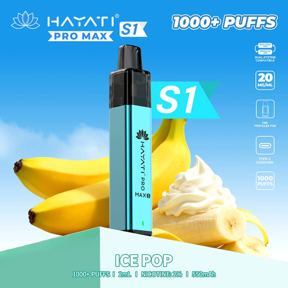 Hayati Pro Max S1 Prefilled Vape Kit Ice Pop