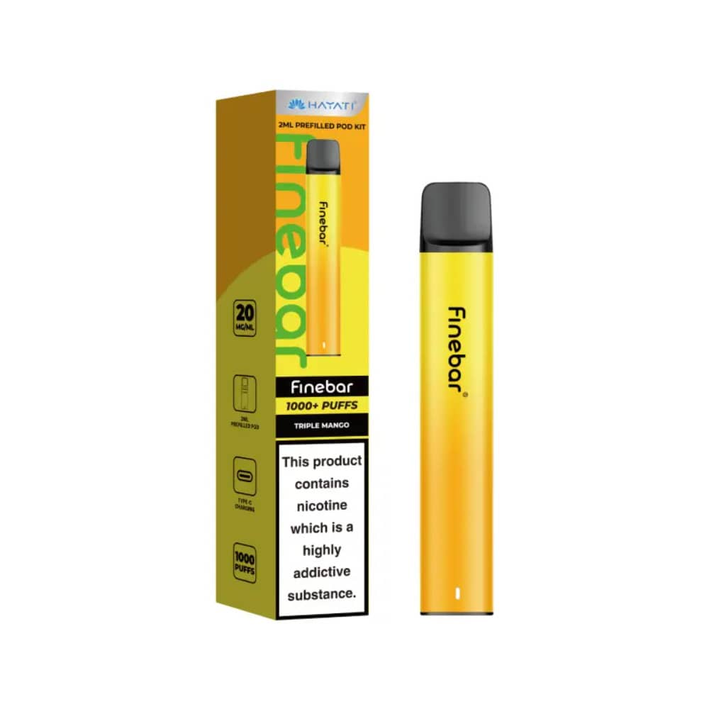 Hayati Finebar 1000 Prefilled Vape Kit Triple Mango