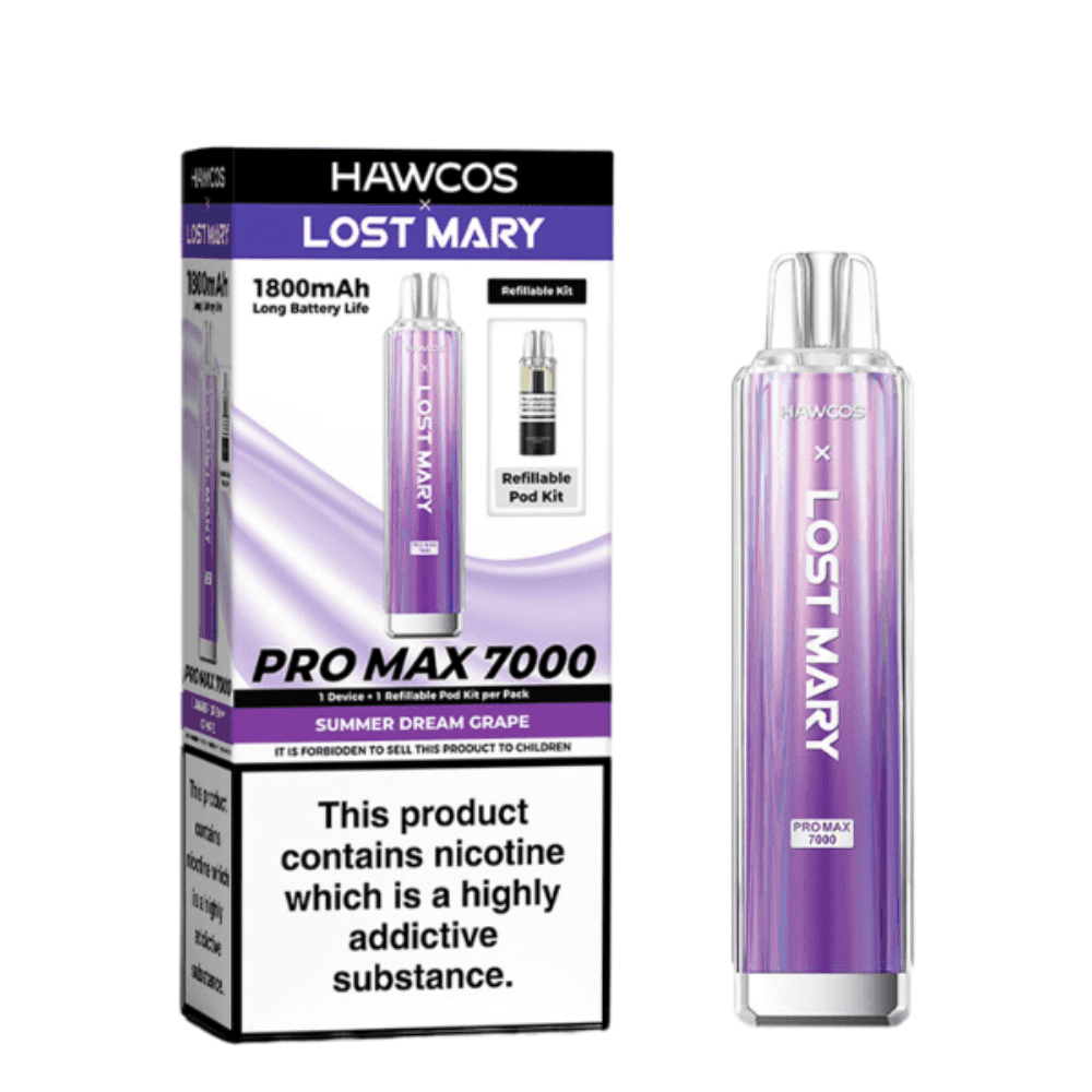 Hawcos x Lost Mary Pro Max 7000 Summer Dream Grape