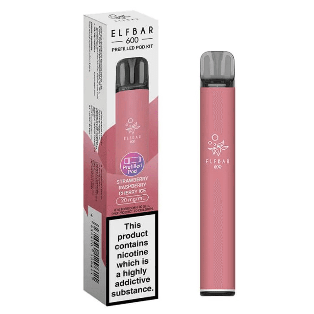 Elf Bar 600 Strawberry Raspberry Cherry Ice