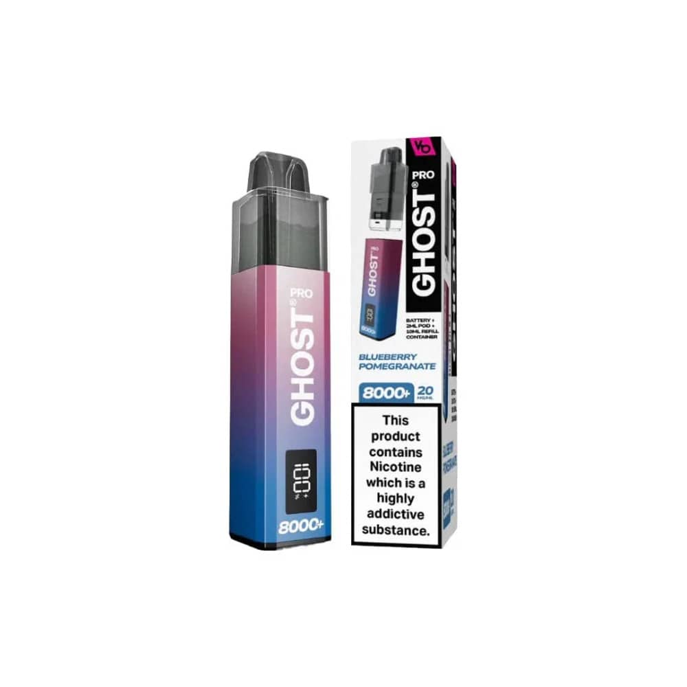 Vapes Bar Ghost Pro 8000 Blueberry Pomegranate