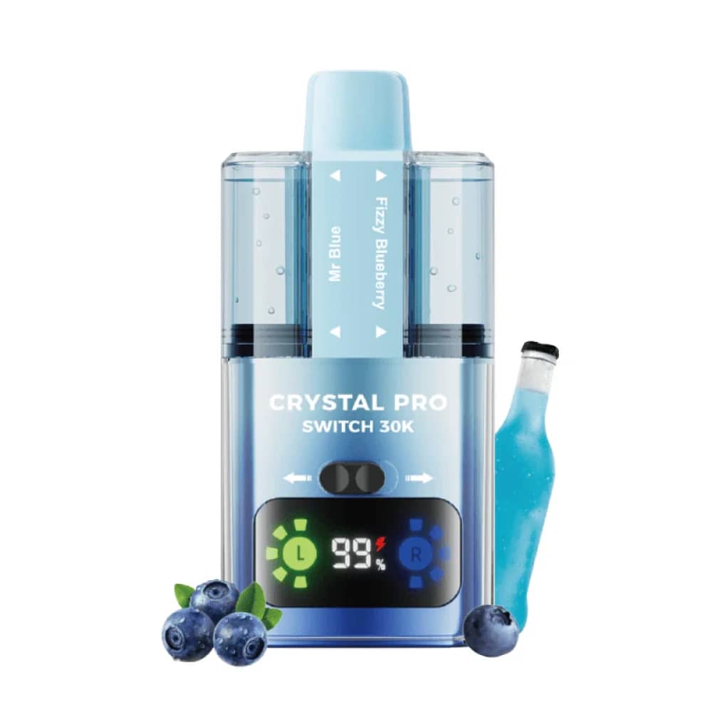 Crystal Pro Switch 30k Prefilled Vape Kit Mr Blue / Fizzy Blueberry