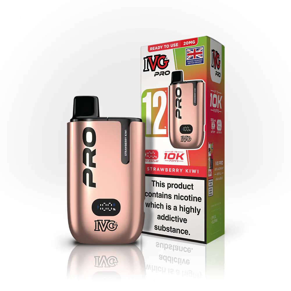 IVG Pro 10k Prefilled Pod Vape Kit Strawberry Kiwi