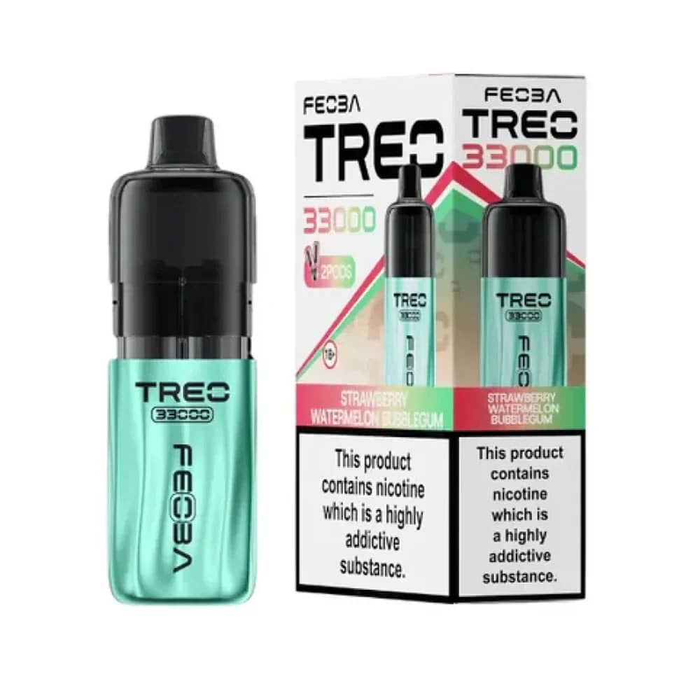 Feoba Treo 33k Prefilled Vape Kit Strawberry Watermelon Bubblegum