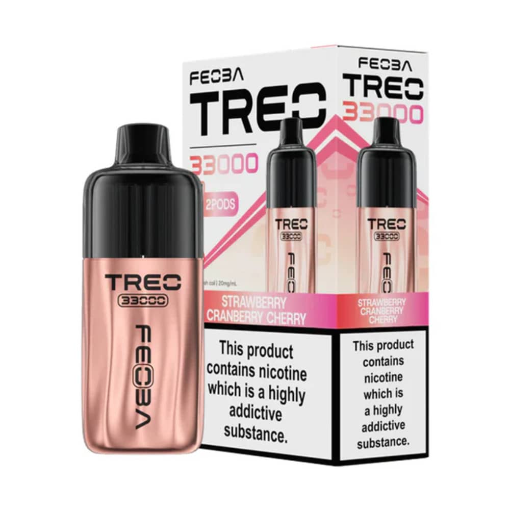 Feoba Treo 33k Prefilled Vape Kit Strawberry Cranberry Cherry