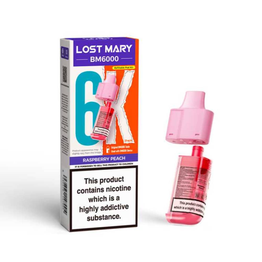 Lost Mary Bm6000 Pods Raspberry Peach