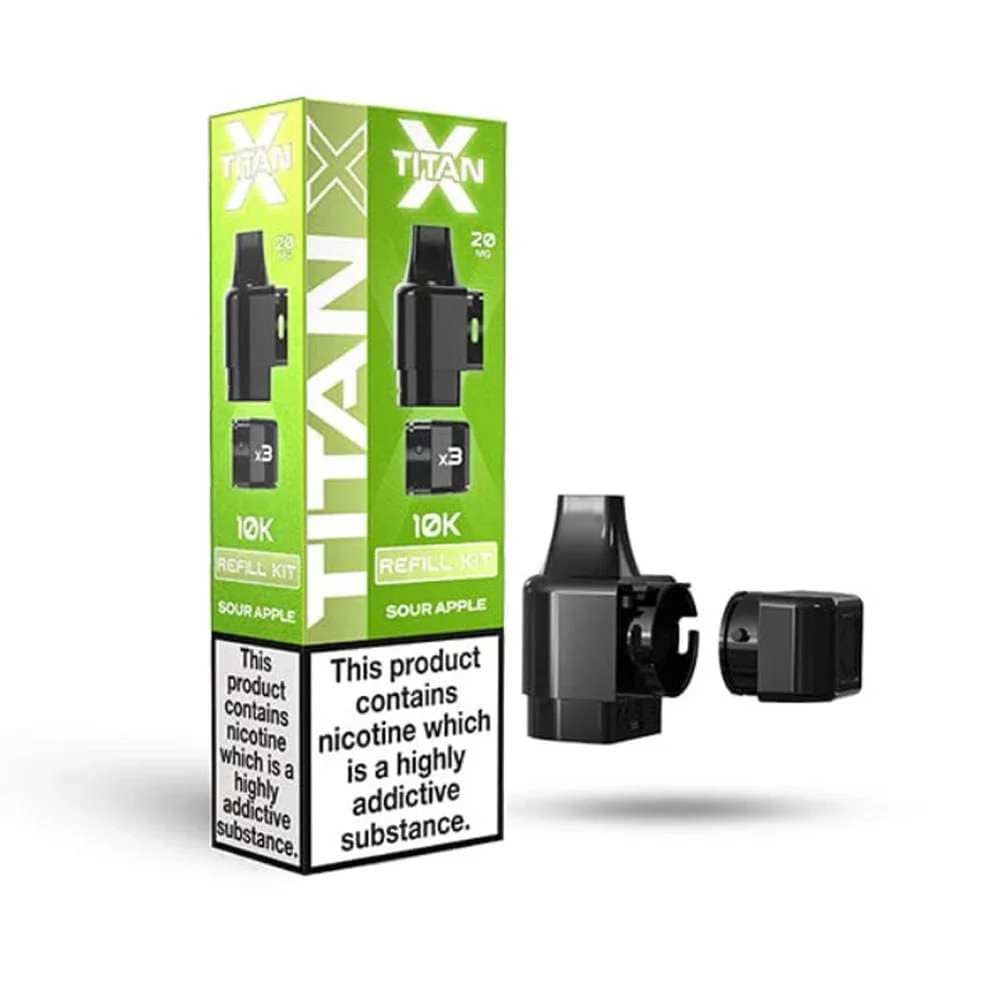 Titan X 10K Pods Sour Apple
