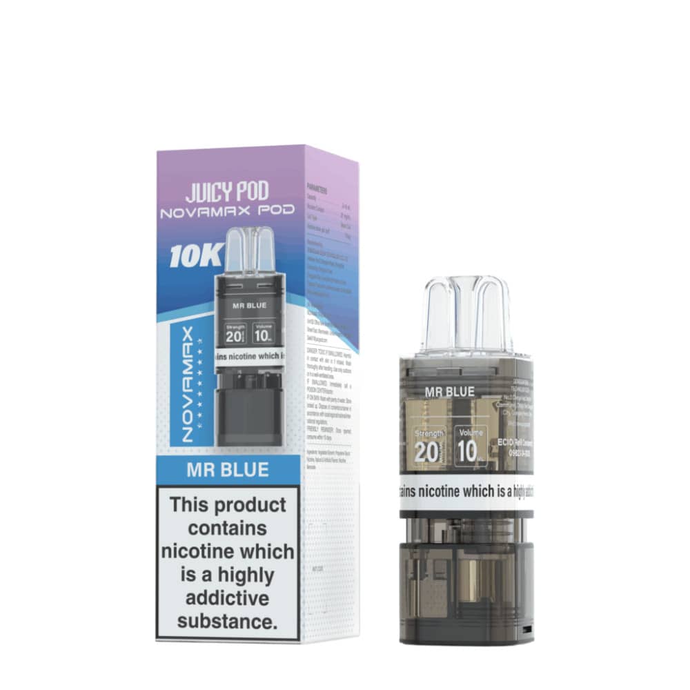 Juicy Pod Novamax 10K Pods Mr Blue